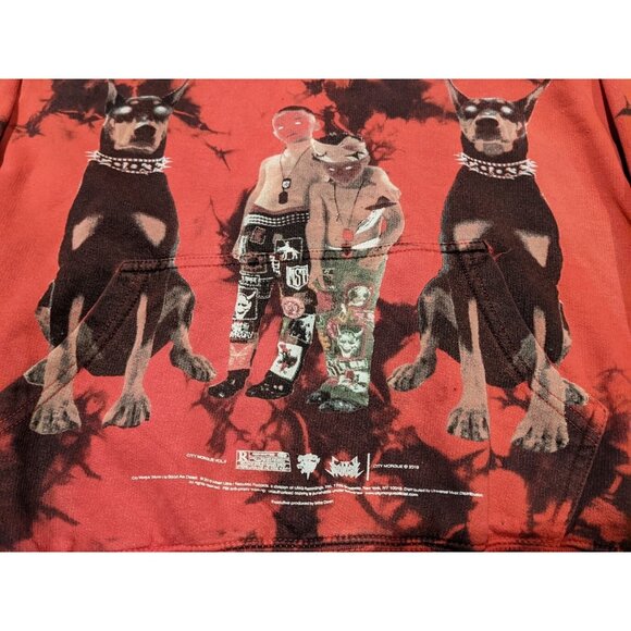 City Morgue Adult Small As Good As Dead Tour Hoodie Volume II 2 Tie Dye Red Dogs - Picture 3 of 13